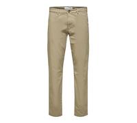SELETED Homme Chino Homme, grège, 32 W/32 L