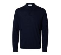Selected Tray Long Sleeve Polo Bleu L Homme