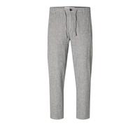 SELETED HOMME Slh172-slimtape Brody Linen Pant Noos Pantalon Chino, Sky Captain/détail : mélange de Laine d'avoine