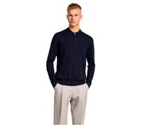 SELETED HOMME SLHBERG LS Polo à Demi-Fermeture éclair Noos, Bleu Marine/détails : chiné., XXL