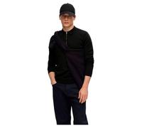 SELETED HOMME SLHBERG LS Polo à Demi-Fermeture éclair Noos, Noir, XL