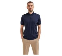 SELETED HOMME Slhfave Zip SS Polo Homme, Sky Captain., M