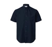SELETED HOMME Slhreg-New Linen T-Shirt SS Noos Chemise à Manches Courtes, Sky Captain, XL