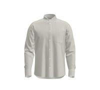 SELETED HOMME Slhregrick-Ox Shirt Ls Noos Chemise, Blanc/Rayures : Cachemire Pur