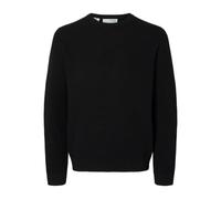 SELETED HOMME SLHROSS LS Knit Structure Crew Neck Noos, Noir, XXL