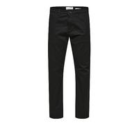 SELETED HOMME Slhslim-New Miles 175 Flex Pantalon W N Chino, Noir, 34 W/32 L
