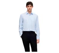 SELETED HOMME T-Shirt SLHSLIM Performance LS Noos, Bleu Clair/détails : mélange avec Blanc, S