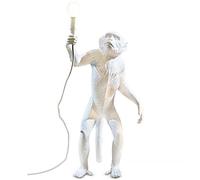 Seletti 14880 Lampe en forme de singe 46 x 27,5 Hauteur 54 cm En résine Blanc 57,8 x 51,2 x 30 cm