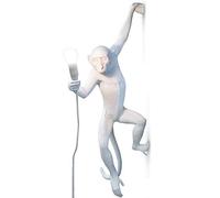 Seletti 14881 Lampe Monkey Singe suspendu à hauteur 5 cm, Résine, blanc, 37 x 20,5 x 76,5 cm