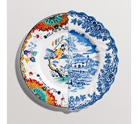 SELETTI Assiette à fruits en porcelaine Ø 20 H.1,6 "Hybrid-Valdrada