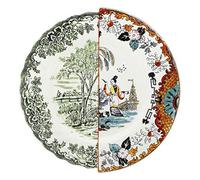 Seletti Assiette plate en porcelaine Ø 27,5 H.2,3 "Hybrid-Hypatie