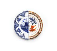 SELETTI Assiette plate en porcelaine Ø 27,5 H.2,3 "Hybrid-Isaura