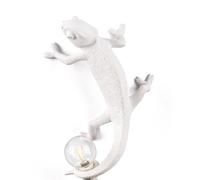 CHAMELEON-Applique murale Caméléon Résine USB L21cm Blanc