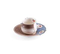 Seletti Hybrid Collection Table, tasse à café avec soucoupe en porcelaine Hybrid 2.0-DJENNE