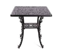 Seletti Industry Collection Table Carré En Aluminium Noir Noir