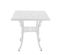 Seletti Industry Collection Table En Aluminium Carré Blanc Blanc