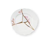 Seletti Kintsugi Assiette à fruits en porcelaine et or 24 carats mod. 1