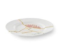 Seletti Kintsugi Assiette Plate en Porcelaine et Or 24 carats Mod. 1