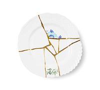 Seletti Kintsugi Assiette Plate en Porcelaine et Or 24 carats Mod. 3
