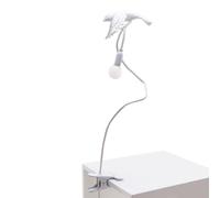 SELETTI lampe de table SPARROW avec serrer (Taking off - Résine et métal)