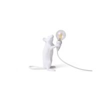 Seletti Lampe de table Mouse Lamp Step Résine blanche USB