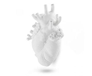 SELETTI Love in Bloom Giant Vase en forme de cœur géant, en résine 42 x 20 cm (H) 60 cm