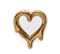 Seletti Miroir Coeur Fondu Or