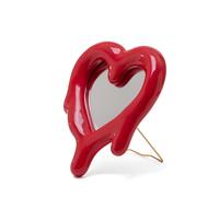 Seletti Miroir Coeur Fondu Rouge