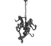 SELETTI - Monkey Chandelier Noir