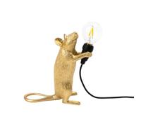 SELETTI - Mous lamp gold - 15230-oro - TAGLIA UNICA | Mouse Lamp Step Gold - Lampada a Forma di Topo dal Design IconicoLa Mouse Lamp Step Gold unisce ironia, design contemporane