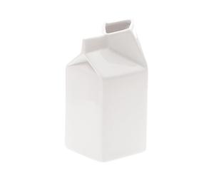Seletti - Pichet à Lait, Porcelaine, Blanc, 7 x 7 x 14,5 cm