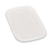 Seletti Plateau en Porcelaine Blanc 18,5 x 27 cm