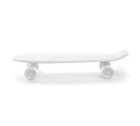 Seletti - Plateau Skateboard Souvenirs, Porcelaine, Blanc, 58 x 15 x 11 cm