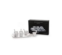SELETTI SelettiSet de 6 Tasses à café + 6 Petites cuillères + 1 Plateau 18,5 x 27 cm - en Porcelaine