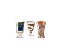 SELETTI - Set 3 bicchieri di vetro Hybrid - Pannotia - TAGLIA UNICA