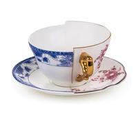 SELETTI Tasse à thé avec Soucoupe en Porcelaine Hybrid-Zenobia