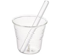 Seletti - Tasses à café et Agitateurs, Verre, Transparent, Lot de 6