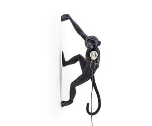 Seletti The Monkey Lamp Hanging Lampe singe Noir droit