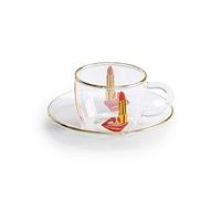 SELETTI TOILETPAPER Tasses à café en verre borosilicate, langue