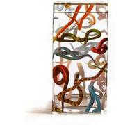SELETTI Toiletpaper Vase carré Snakes 30 cm Transparent G