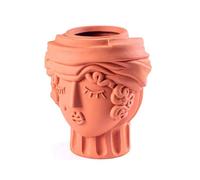 SELETTI Magna Graecia Vase en Terre Cuite Femme Orange G