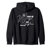 S'élever comme des aigles : Typographie inspirante Sweat à Capuche