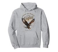 S'élever sur des Ailes d'aigle Isaïe 40:31 Design d'aigle Sweat à Capuche