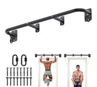 SELEWARE Barre de traction robuste pour montage mural, barre de traction pour montage sur poutre pour la porte, barre de traction avec crochet de bande de résistance, convient pour les boulons muraux