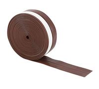 Self adhésif String Strip de haute qualité Silicone caoutchouc méprisée Sonsolation Insulation Prooge pour les portes Armoires de fenêtres blanc noir brun semi-transparent 25 mm x (Brun)