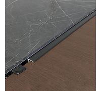 Self-Adhesive Anti-Slip Strip,L-Shaped Staircase Flooring Transition Strip for Kingdegarten, Indoor & Outdoor, Dirt-Resistant Edge Decoration(Black)