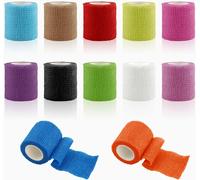 Self-Adhesive Bandage,12 Rollen X 5 Cm X 4.5 M Cohesive Tape For First Aid,Elastoplast Adhesive Tape For Wrist,Ankle,Vet Wrap,Dog (5 Cm)