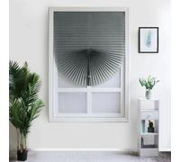 Self-Adhesive Blinds Self-Adhesive Pleated Blinds Half Blackout Window Curtains For Kitchen Bathroom Balcony Shades For Coffee/Office Window(Pink,90 * 150)