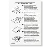 Self Adhesive Cold Laminating Pouches,Laminating Films For Sealing And Protecting Photos,Menus Etc Without Laminator,Set Of 20,Each 225mm X 312mm For A4,Clear