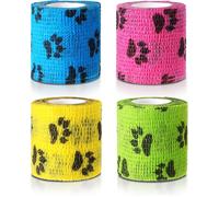 Self-Adhesive Elastic Breathable Pet Bandages For Sprained Wrist And Ankle (Width 5cm) (Pack Of 4)